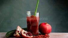 Succo di melagrana e cetriolo, un sapore inconfondibile