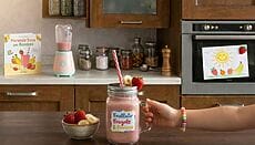 Frullato fragole e banane