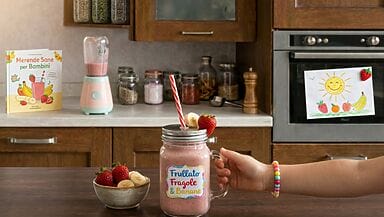 Frullato fragole e banane