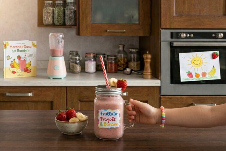 Frullato fragole e banane
