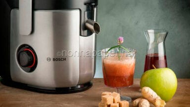 centrifugato di mela verde e zenzero