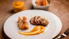 Petto d’anatra con zabaione di Zibibbo Petto d’anatra con zabaione di Zibibbo