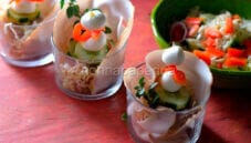 Insalata di fesa di tacchino con mozzarella e cetriolo, un piatto salutare Insalata di fesa di tacchino con mozzarella e cetriolo, un piatto salutare