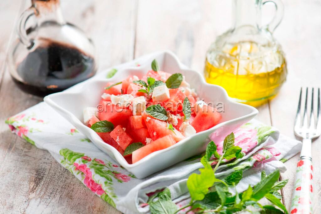 Insalata di anguria e feta