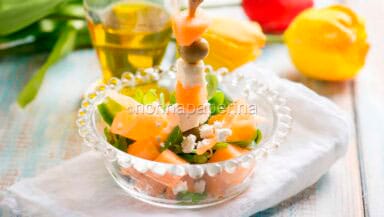 Insalata di melone e songino