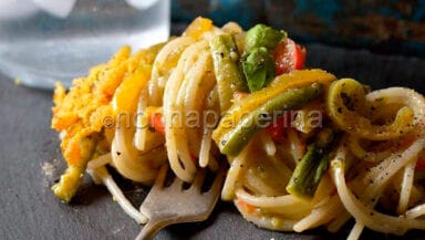 Spaghetti con farina di riso e quinoa