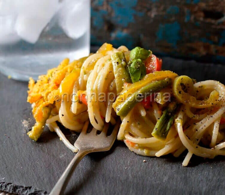 Spaghetti con farina di riso e quinoa
