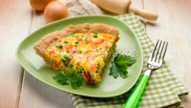 Torta salata con mix di ortaggi