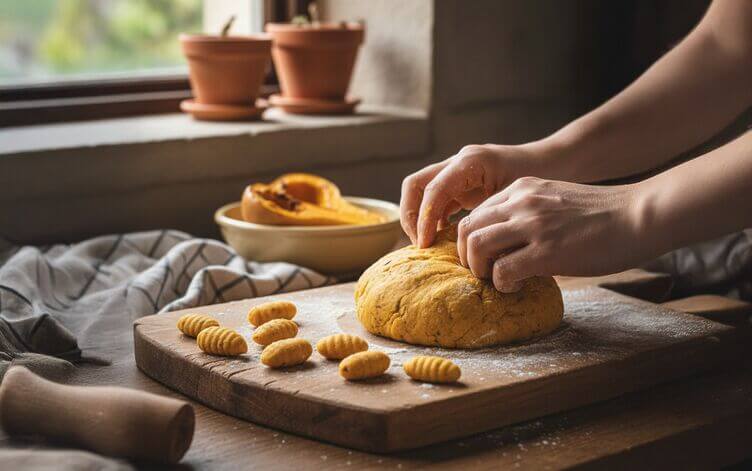 impasto gnocchi di zucca