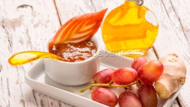 chutney con mela uva rossa e zenzero