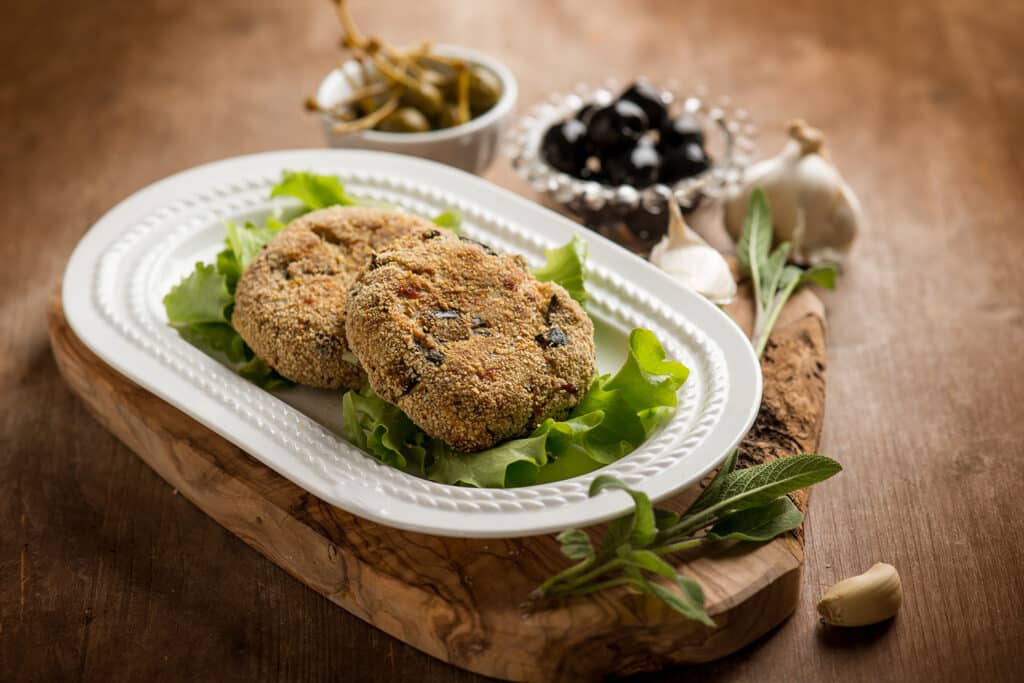 Polpette di melanzane e olive Polpette di melanzane e olive