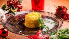 Timballo di riso con zucca e guanciale, un primo gustoso