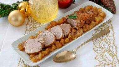 filetto di maiale alle mele e spezie