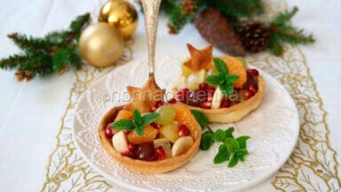 cestini di brisee con macedonia invernale