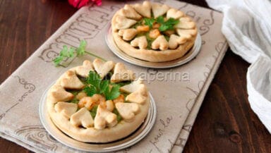 tartellette salate con asparagi