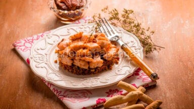 salmone base croccante pomodorini secchi or cl