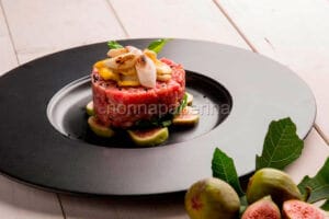 Wagyu tartare, ginger oil, and oyster sauce Wagyu tartare, ginger oil, and oyster sauce