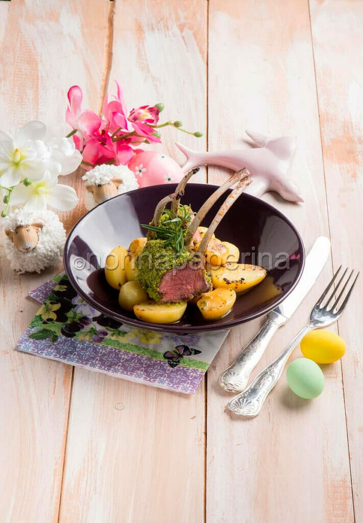 Carrè di agnello impanato