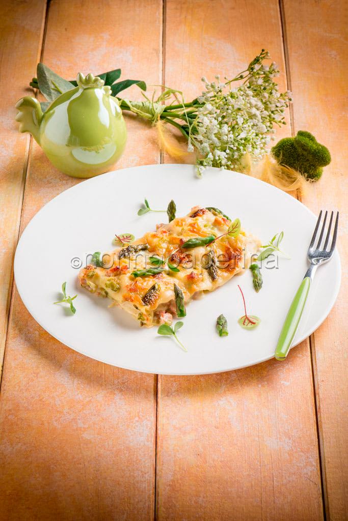 lasagnette asparagi e salmone lasagnette asparagi e salmone