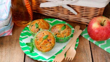 muffins salati ai piselli