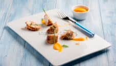 Sella di coniglio farcita con mascarpone alle erbe Sella di coniglio farcita con mascarpone alle erbe