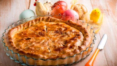 Torta salata ai carciofi e patate