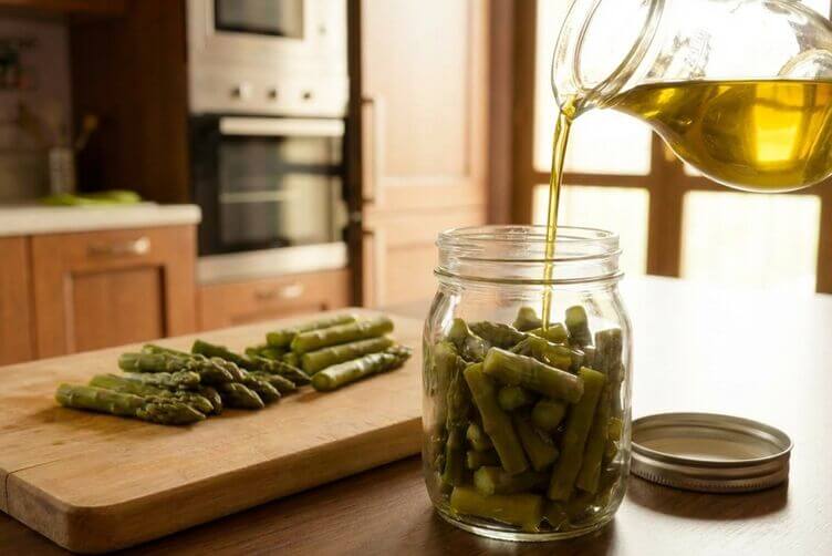 Conservazione asparagi sott'olio o sotto aceto