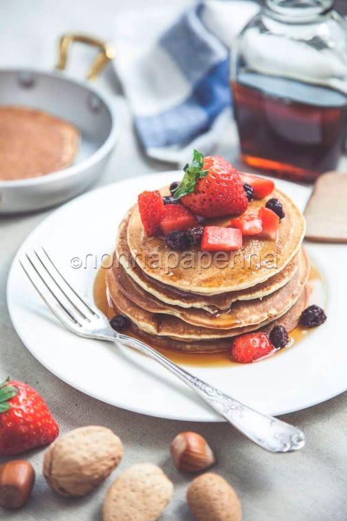 pancake senza glutine, lattosio e a basso contenuto di nichel