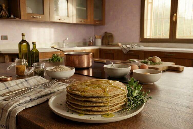 pancakes con farina di lenticchie