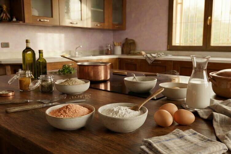 pancakes con farina di lenticchie ingredienti