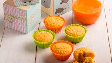 muffin allo yogurt con estratto di carote