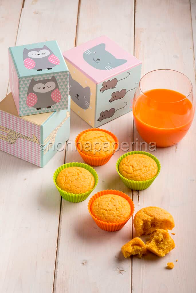 muffin allo yogurt con estratto di carote muffin allo yogurt con estratto di carote