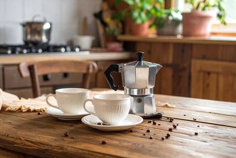 Moka e tazzine di caFFè