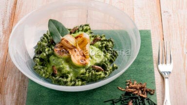 pasta con alga spirulina