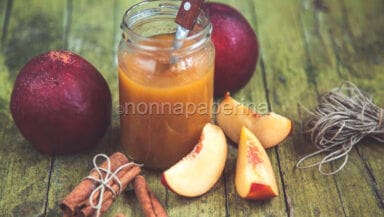 confettura di pesche e cannella