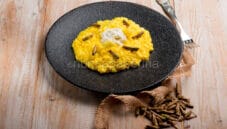 Risotto con cavallette e curcuma, un primo a base di insetti Risotto con cavallette e curcuma, un primo a base di insetti