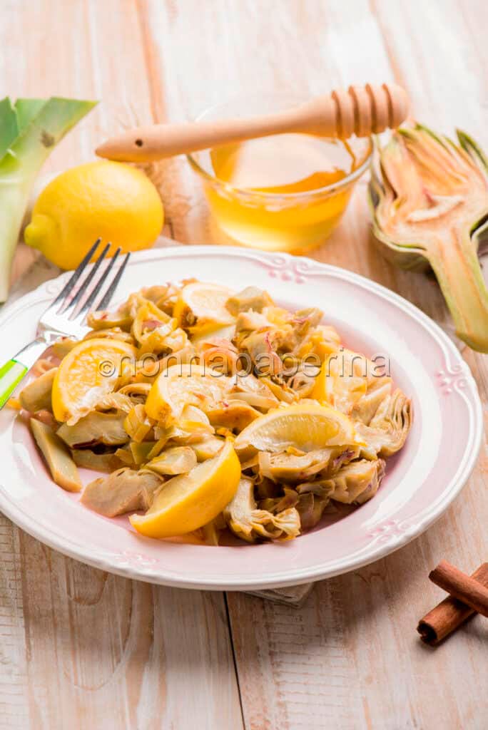 carciofi al miele e limone