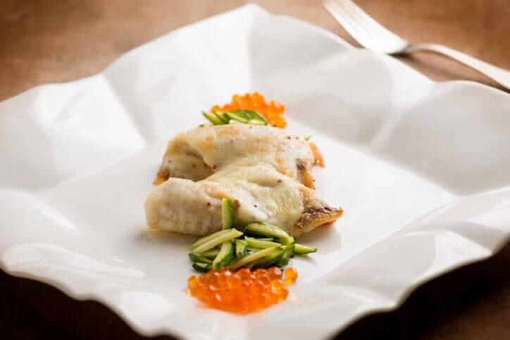 filetto di orata con salsa Mornay