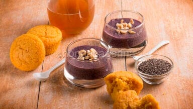 pudding con bacche di acai