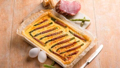 Quiche di asparagi e prosciutto crudo