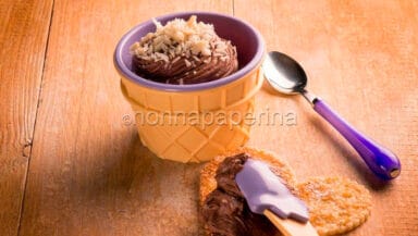 mousse al cioccolato e cocco