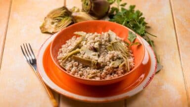 orzotto con carciofi