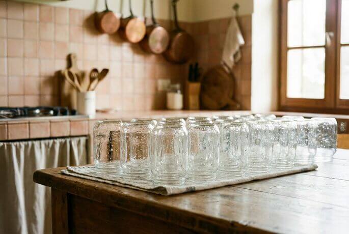 Sterilizzare i vasetti di vetro: guida completa per conserve sicure (lavastoviglie, bollitura, forno) Sterilizzare i vasetti di vetro: guida completa per conserve sicure (lavastoviglie, bollitura, forno)