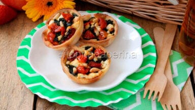 cestini di brisee alla mediterranea