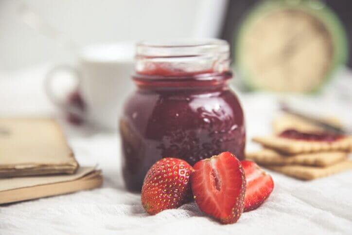 composta di fragole e zenzero