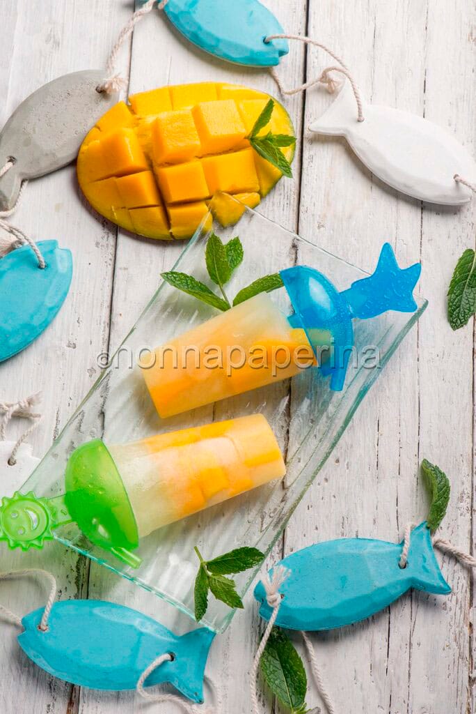 ghiaccioli con mango e caju