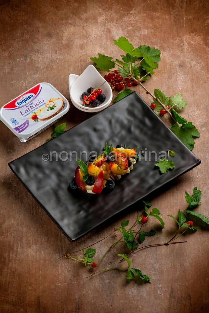 Crema di formaggio spalmabile Exquisa e yogurt