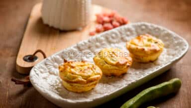 Sformatini di ricotta e fave