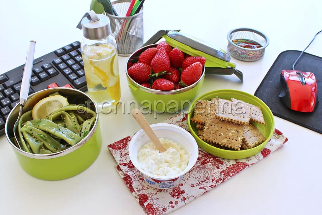 Lunch box perfetto con fagiolini Lunch box perfetto con fagiolini
