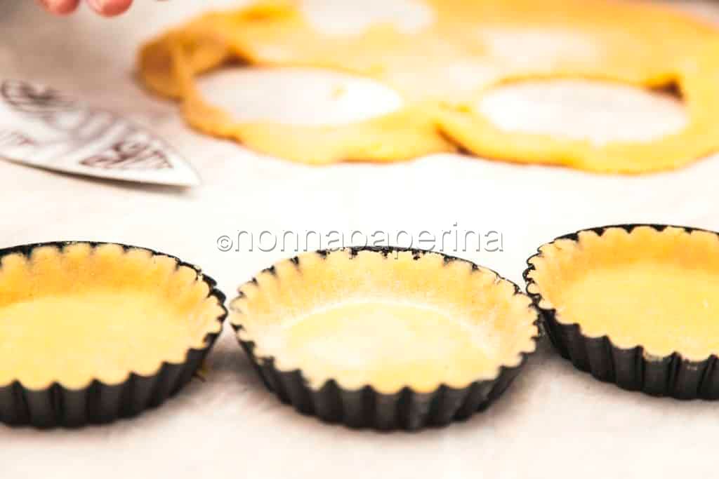 Tartellette di frolla di riso